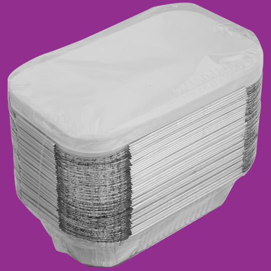 Alum cont/lid 670ml Set