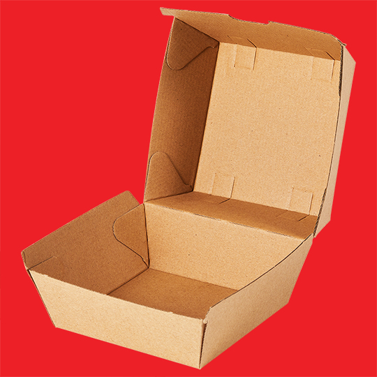 Corrugated burger box