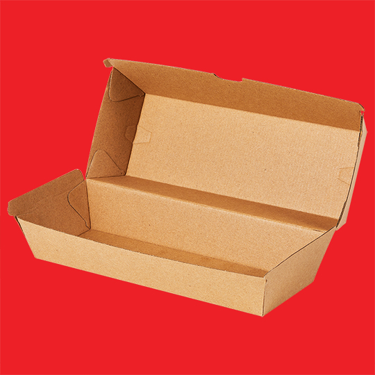 Corrugated hot-dog box