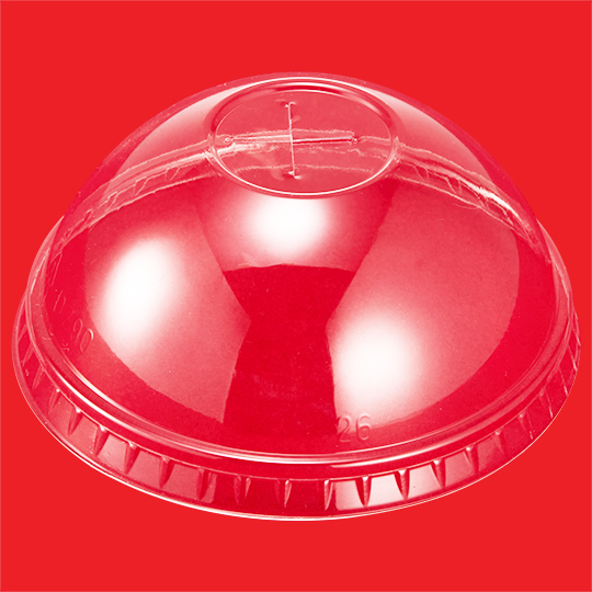 Lid dome for papercup PET
