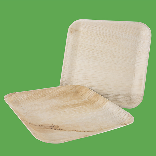 Palmleaf Plate square 10x10"