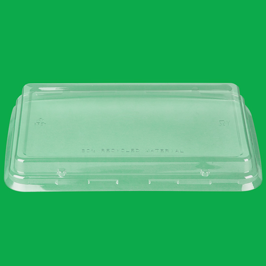 Lid 28oz rect (for bagasse) PET