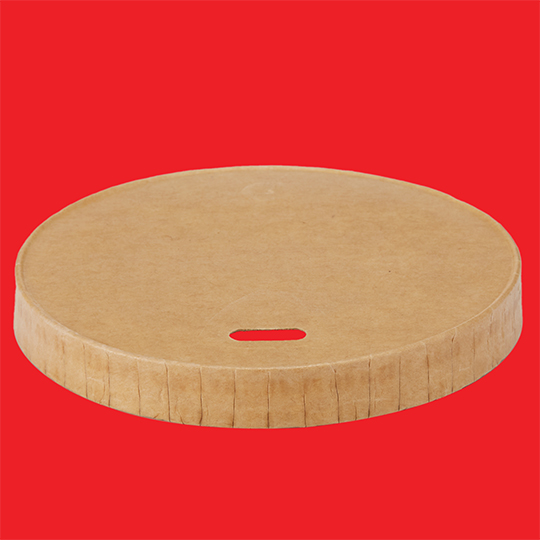 Paper lid DPE 8oz-U kraft hole