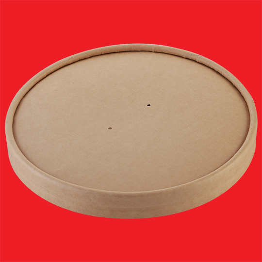 Paperlid 2-lay 20/26oz kraft