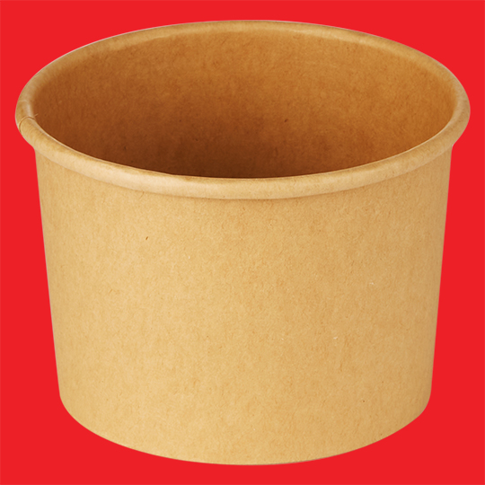 Soup bowl 8oz-U 250ml kraft Ø90mm