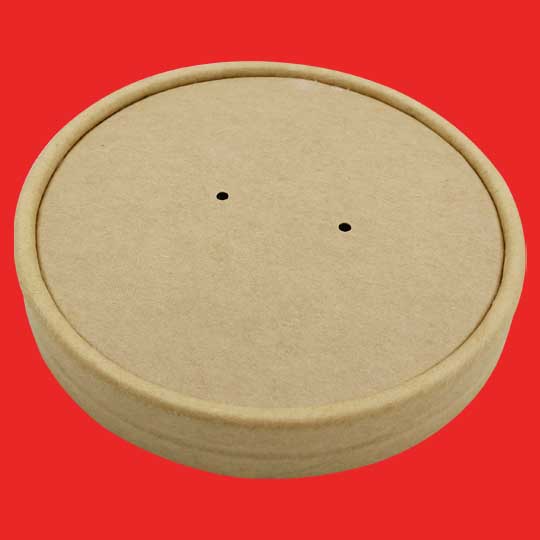 Lid 8-16oz-U 250-500ml kraft 2-lay